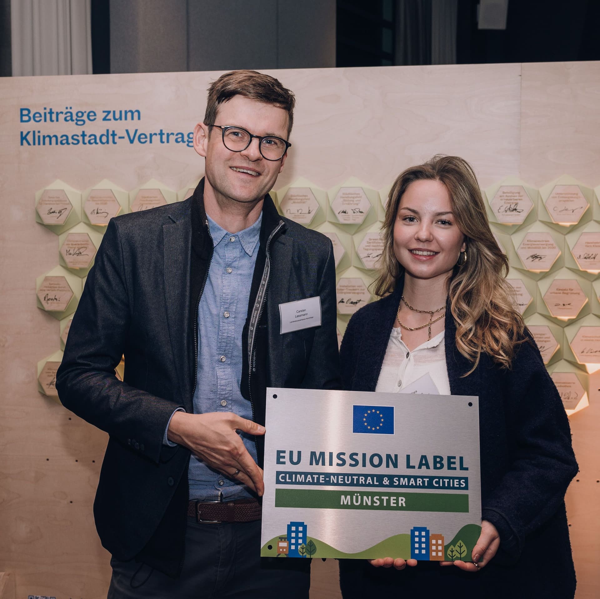 Übergabe EU Label Klimastadt Münster