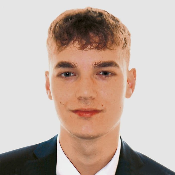 Auszubildender Marlon Mambrini